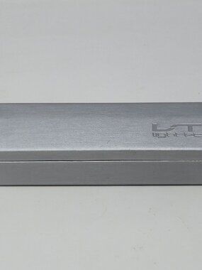 Genuine Lightec LT by Morel Eyeglass Case Silver Brushed Hard Shell + Cloth